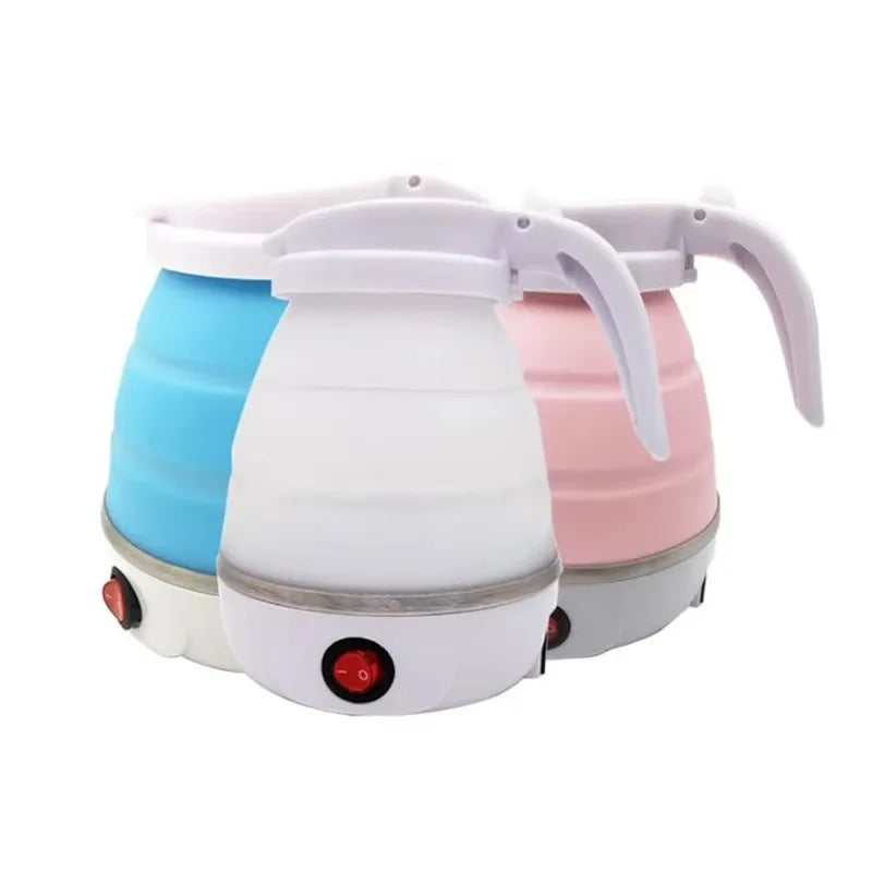 600ml Foldable Silicone Travel Kettle – Portable & Leakproof