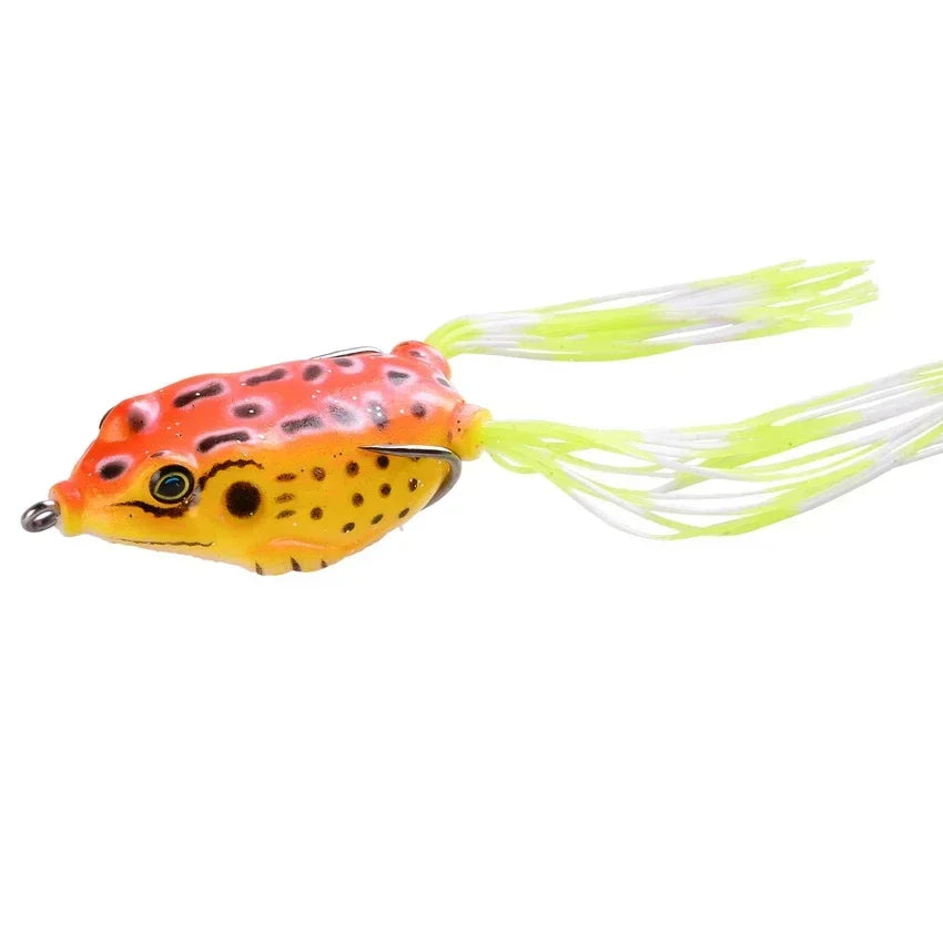 Frog Shape Soft Lure with Hooks – 6g/8g/13g/15g Topwater Bait 3D Eyes