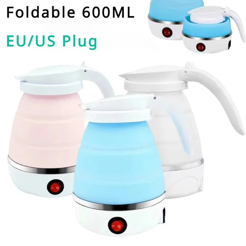 600ml Foldable Silicone Travel Kettle – Portable & Leakproof