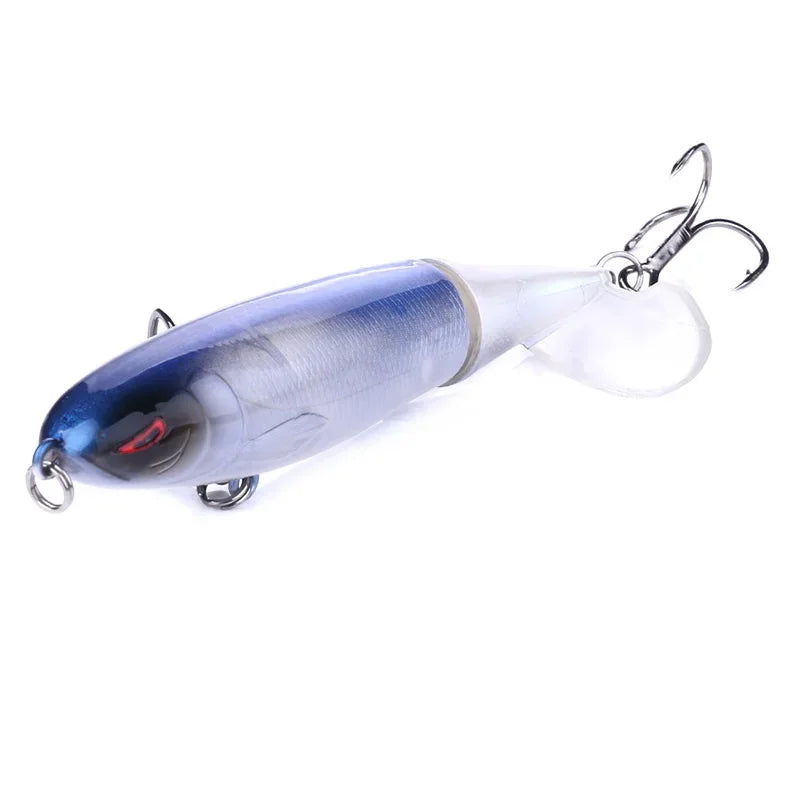 Topwater Spinner Popper Lure – 10cm/14cm Hard Bait with Rotating Tail