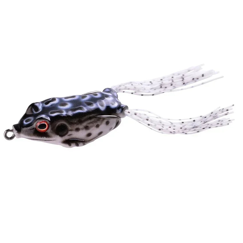 Frog Shape Soft Lure with Hooks – 6g/8g/13g/15g Topwater Bait 3D Eyes