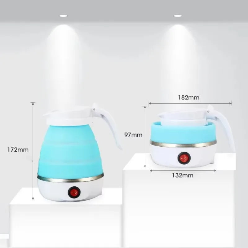 600ml Foldable Silicone Travel Kettle – Portable & Leakproof