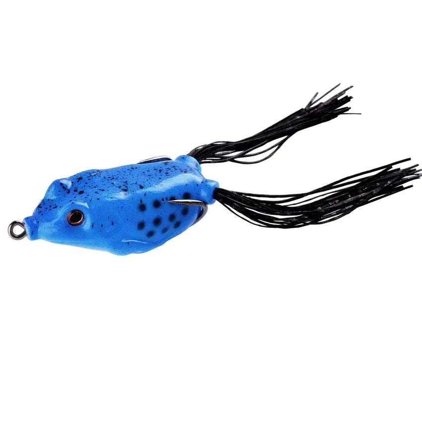 Frog Shape Soft Lure with Hooks – 6g/8g/13g/15g Topwater Bait 3D Eyes