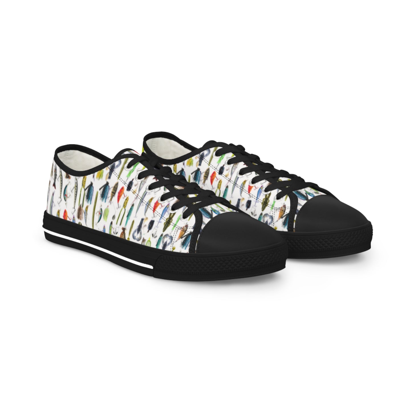 Fishing Lures Low Top Sneakers – Bass Angler Edition