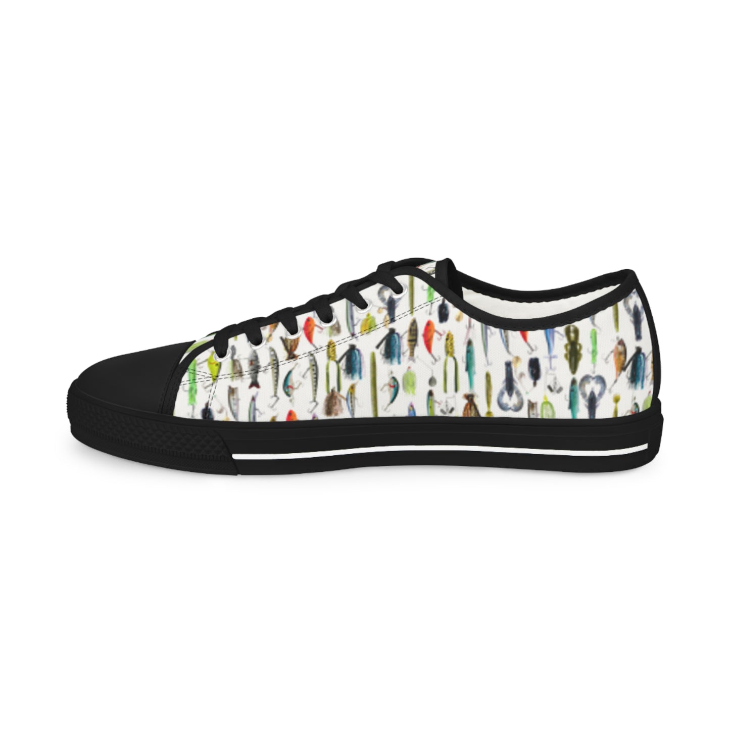 Fishing Lures Low Top Sneakers – Bass Angler Edition