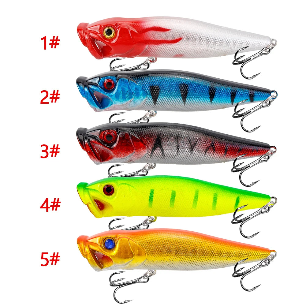 Topwater Popper Fishing Lure 9cm 12.5g – Hard Bait for Bass & Pike