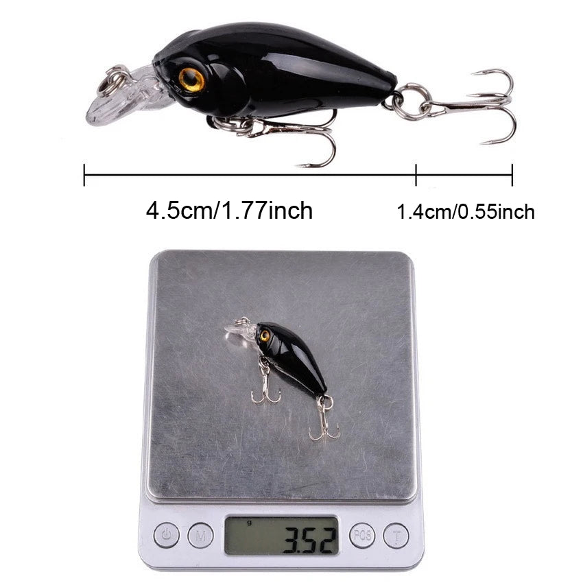 8pcs Floating Minnow Crankbait Fishing Lure Set – Topwater Bait