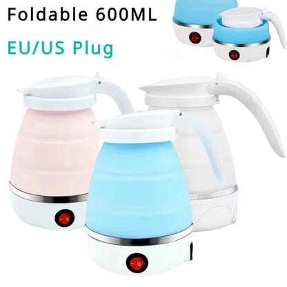 600ml Foldable Silicone Travel Kettle – Portable & Leakproof