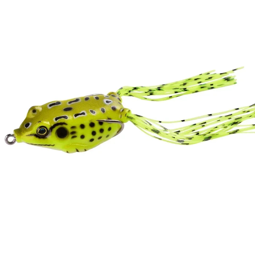 Frog Shape Soft Lure with Hooks – 6g/8g/13g/15g Topwater Bait 3D Eyes