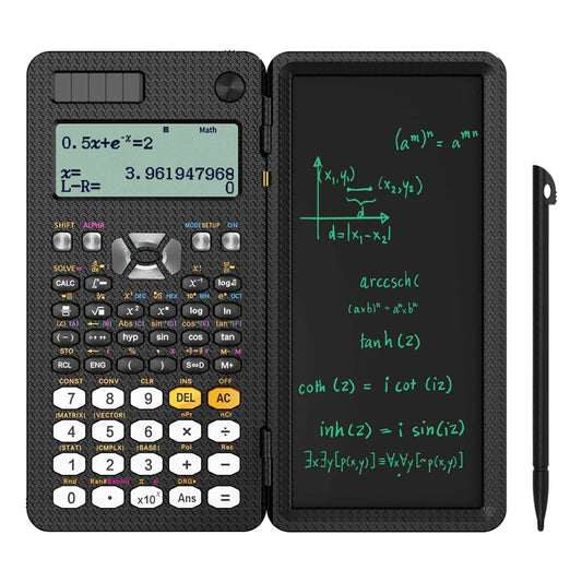 Solar Scientific Calculator 417 Functions with LCD Notepad – Portable Foldable 991ES Upgrade for Students