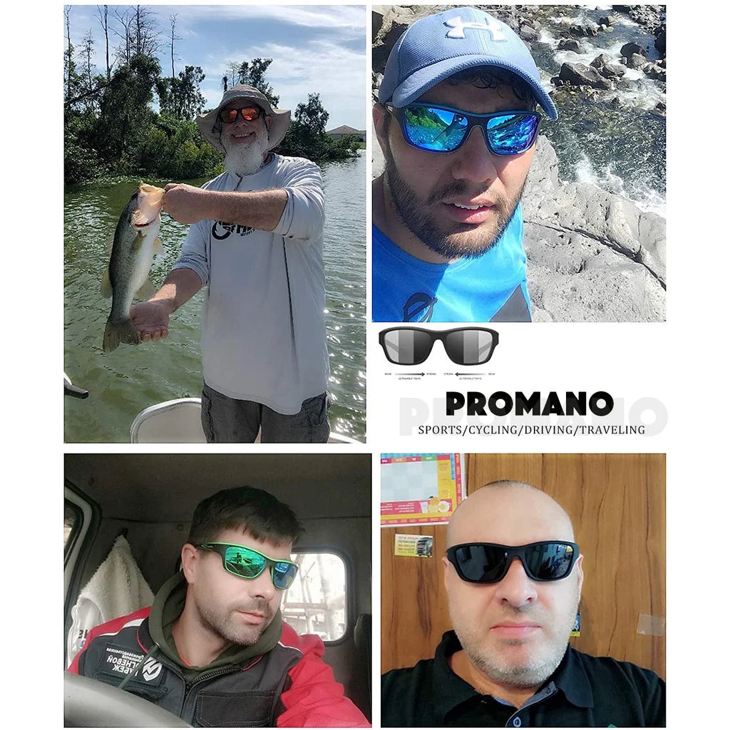 Men’s Polarized Fishing Sunglasses – UV400 Driving & Outdoor Eyewear