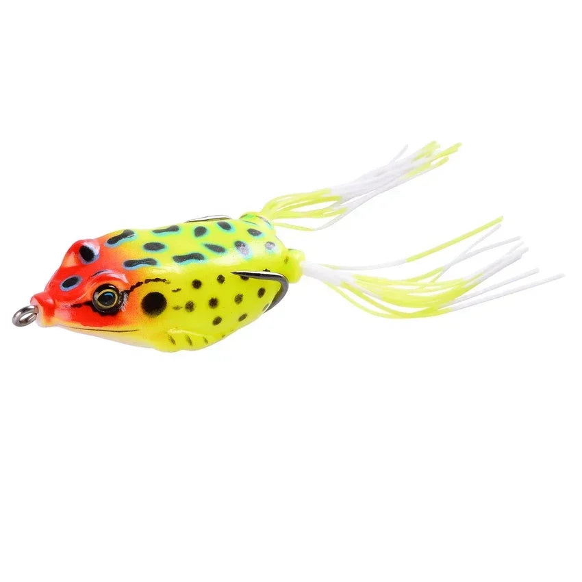 Frog Shape Soft Lure with Hooks – 6g/8g/13g/15g Topwater Bait 3D Eyes